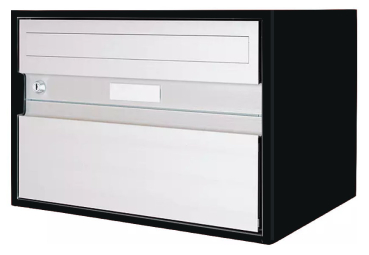 Briefkasten Huber Aluminium 300/400 Schwarz IGP Trend 9 Klassische Fornt
